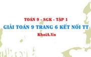 Giải Toán 9 trang 6 Kết nối tri thức Tập 1